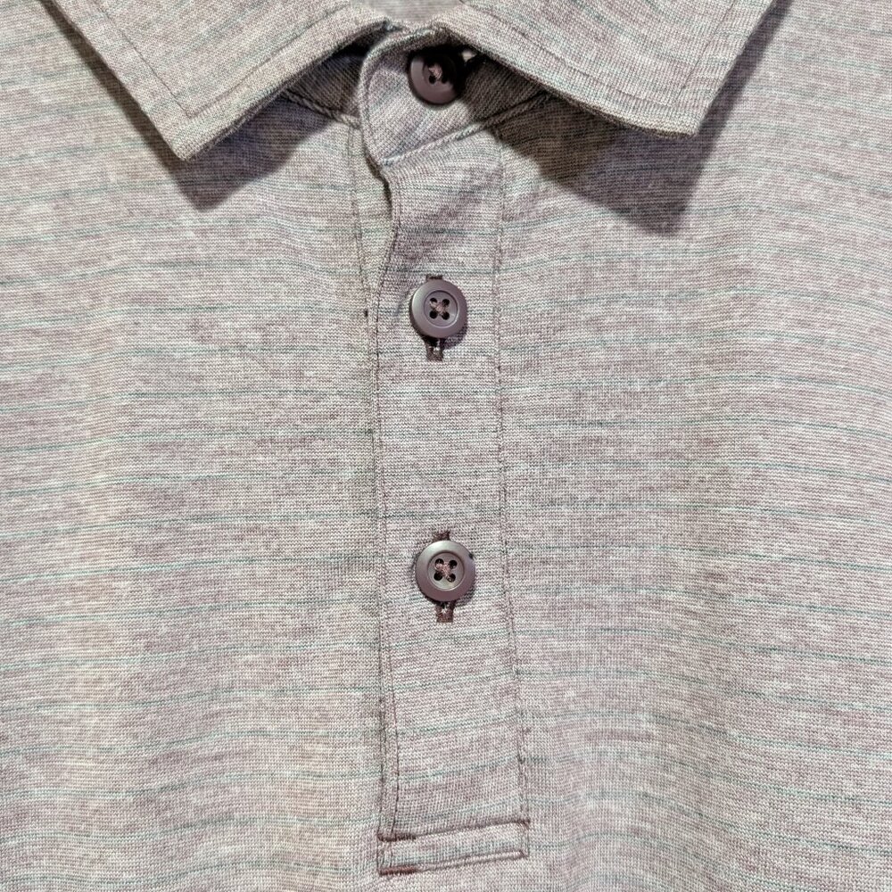 Men's Lululemon Short Sleeve Collared Polo Shirt - Picture 3 of 5
